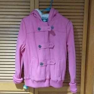 Victoria's Secret Pink Faux Fur lined Zipup Size M